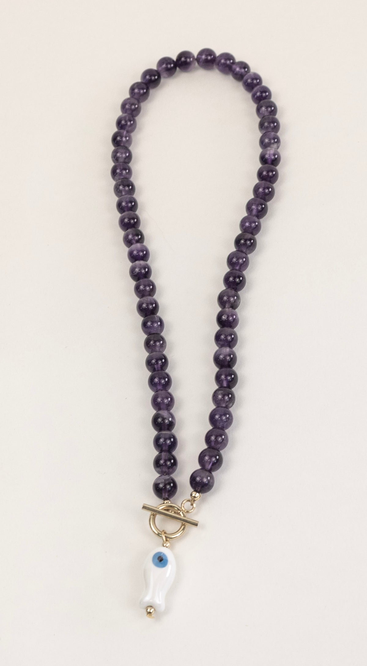 Amethyst Evil Eye Necklace