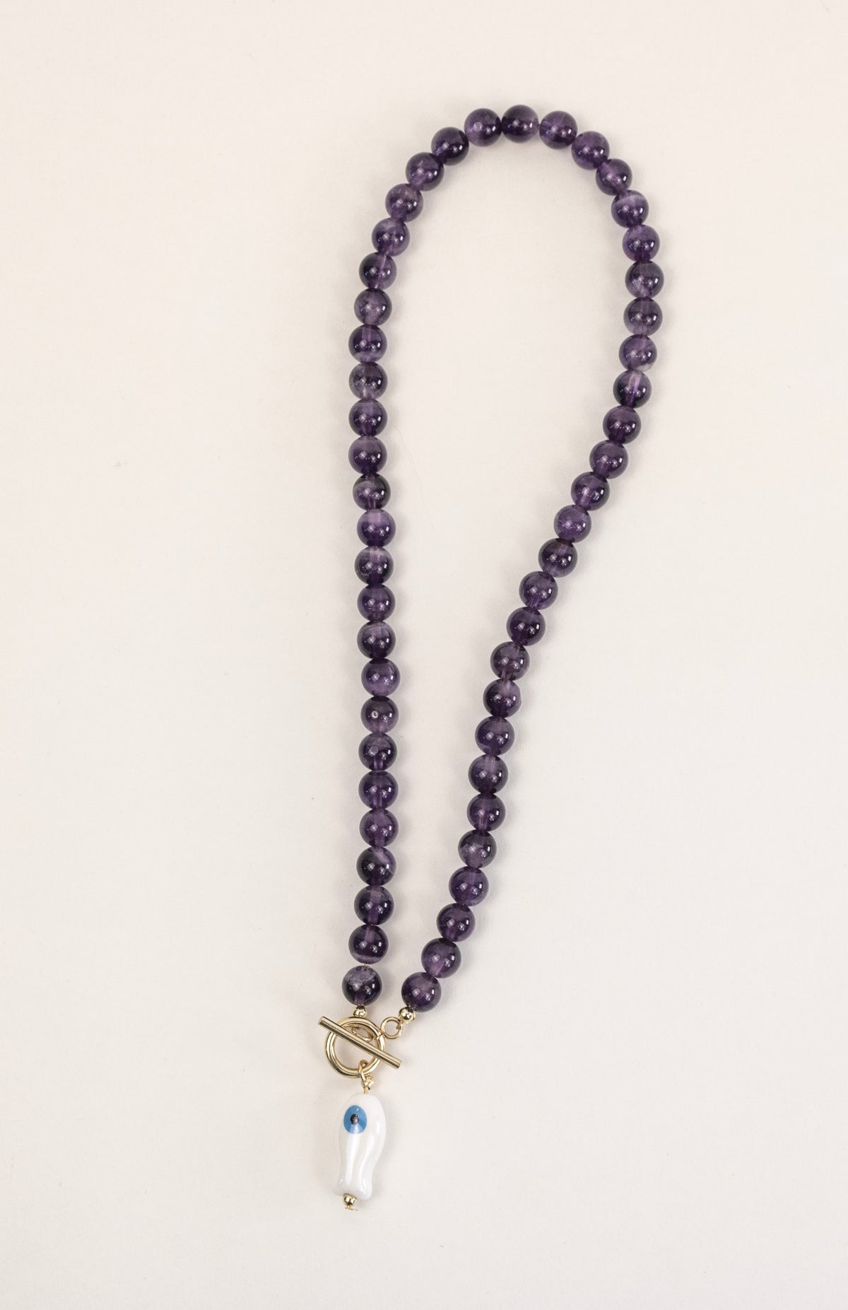 Amethyst Evil Eye Necklace